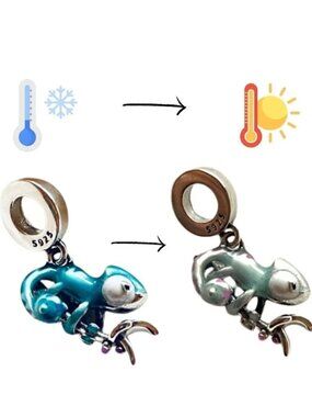 🦎 NWOT Color Changing Chameleon Charm ✨